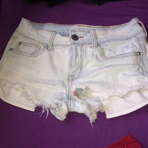 Denim shorts